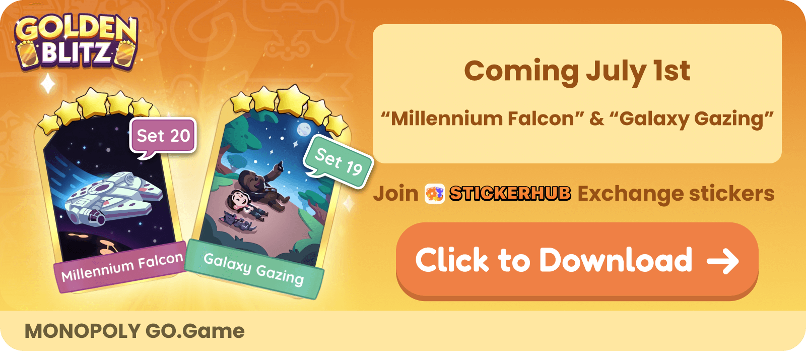 Monopoly Go Golden Blitz Get the latest dates and times for the 2024 Monopoly GO Golden Blitz event, where players can trade designated golden stickers!